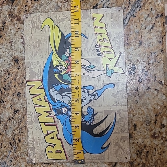 Batman & Robin Metal Sign 12"×8" Super Hero kids Party Decor Boys Room decor - Picture 4 of 5